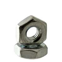 Machine Screw Hex Nuts, National Coarse & Fine, Zinc Plated Steel