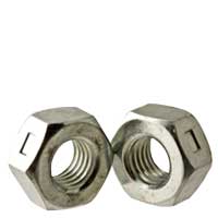 Hex Lock Nuts Reversible, Grade A, National Coarse & Fine, Zinc Plated Steel