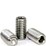 Cup Point Socket Set Screws, Metric 18-8 Stainless Steel, Coarse (M1.6-0.35), (M2-0.40), (M2.5-0.45), (M3-0.50), (M4-0.70), (M5-0.80), (M6-1.00), (M8-1.25), (M10-1.50), (M12-1.75), (M16-2.00)