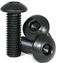 Button Head Socket Cap Screws, Metric Coarse, Black Oxide (M2-0.40), (M2.5-0.45), (M3-0.50), (M4-0.70), (M5-0.80), (M6-1.00), (M8-1.25), (M10-1.50), (M12-1.75), (M16-2.00), (M20-2.50), (M24-3.00)