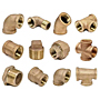 GROUP THREADED BRONZE PIPE FITTINGS