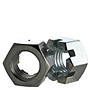 Slotted Hex Nuts, National Coarse & Fine, Zinc Plated Steel