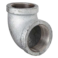REDUCING 90 DEGREE ELBOW GALVANIZED STEEL PIPE FITTING