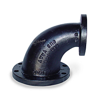2103-flanged-ductile-cast-iron-90-reducing-elbow