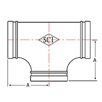 2262-tee-standard-radius-grooved-fitting-dimensions