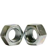 Hex Nuts, Grade 5, National Coarse & Fine, Zinc Plated Steel