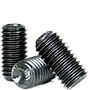 Knurled Cup Point Socket Set Screws, National Coarse & Fine