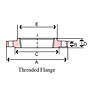 2325-threaded-raised-face-flange-dimensions