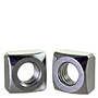 Square Nuts, Grade 2, National Coarse, Zinc Plated Steel
