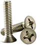 18-8 Stainless Steel Phillips Flat Head Machine Screws, National Coarse (0 in-80), (2 in-56), (4 in-40), (6 in-32), (8 in-32), (10 in-24), (10 in-32), (12 in-24), (1/4 in-20), (5/16 in-18), (3/8 in-16)