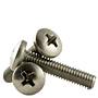 18-8 Stainless Steel Phillips Pan Head Machine Screws, National Coarse (2 in-56), (4 in-40), (5 in-40), (6 in-32), (8 in-32), (10 in-24), (12 in-24), (1/4 in-20)