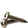 18-8 Stainless Steel Phillips Pan Head, Self-Tapping Screws